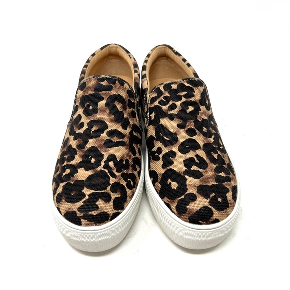 Steve Madden Leopard Cheetah Animal Print Slip On Loafers Sneakers - Picture 5 of 10